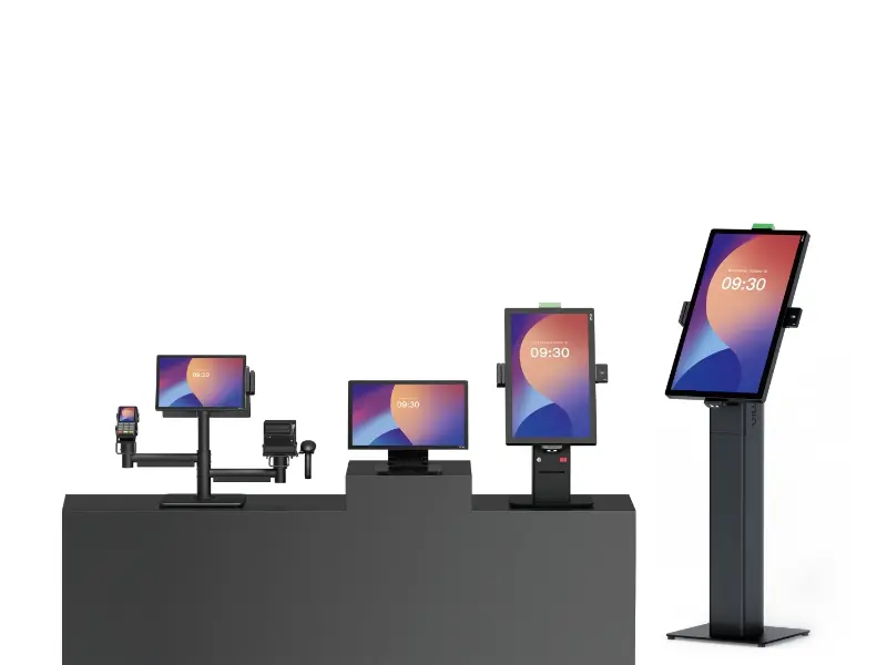 Modulare Kassen- und Self-Checkout-Terminals auf Tresen