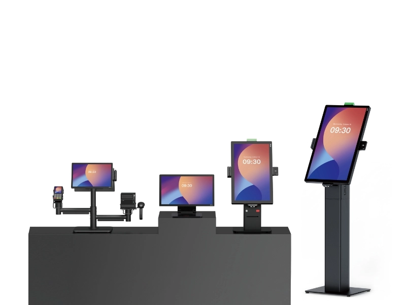 Modulare Kassen- und Self-Checkout-Terminals auf Tresen