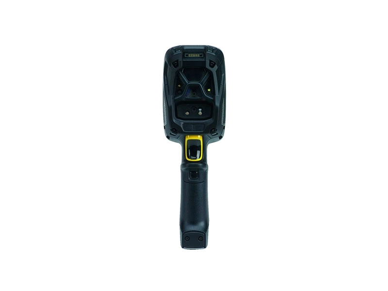 Rückansicht des mobilen Computers Zebra TC8300 mit ergonomischem Griff, Android 8.1, 2D-QR-Code-Imager, NFC und verlängerter Reichweite