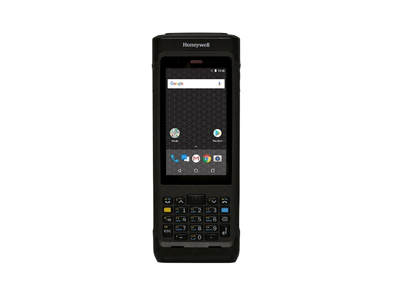 Schwarzer Honeywell Handheld-Datenterminal mit Display und T