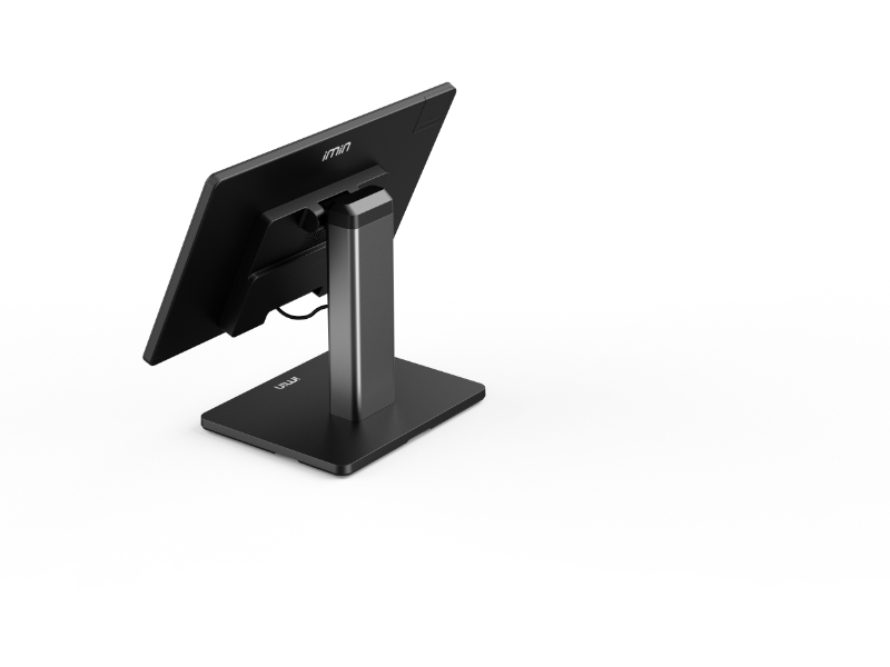 Schwarzes iMin Touchscreen-Terminal von hinten