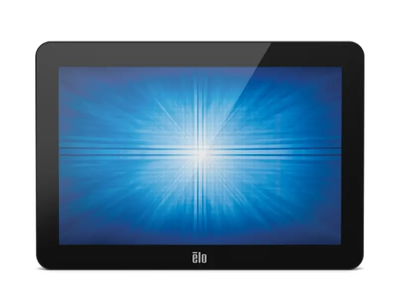 Schwarzer Elo Touchscreen Monitor mit Display