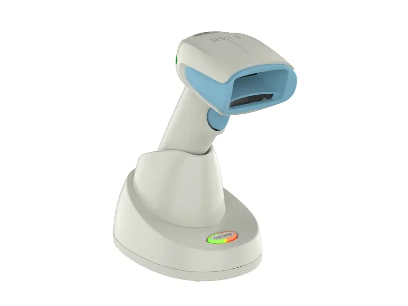 Ergonomischer Funk-Barcodescanner auf Ladestation