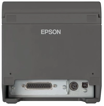 Epson Thermobondrucker Rückseite mit Schnittstellen