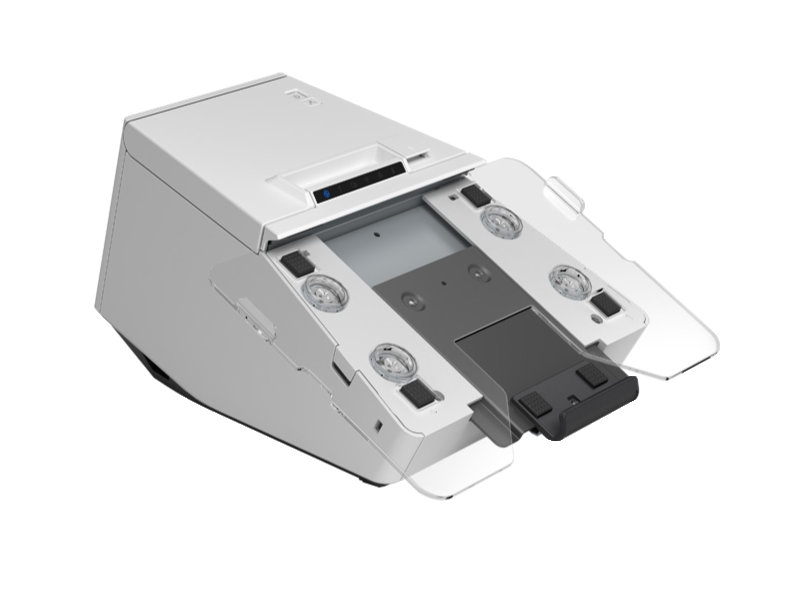 Bondrucker Epson TM-m30II-SL - mit universeller Tablethalterung, 80mm, USB + Ethernet, weiß, C31CH63511