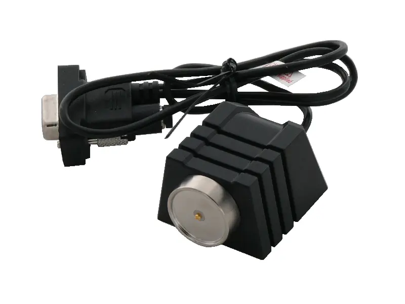 Schwarze Magnetfuß-Antenne mit Anschlusskabel und D-Sub-Stec