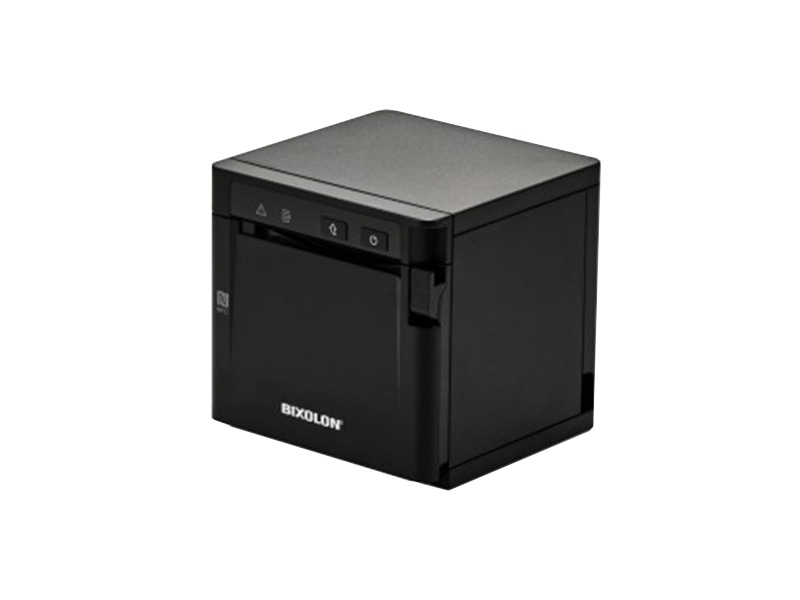 Mobiler Thermo-Bondrucker Bixolon SRP-Q302B - mit Front-Ausgabe, 80mm, 203dpi, USB + Ethernet + Bluetooth, schwarz, inkl. Netzteil und Netzkabel, SRP-Q302BtK