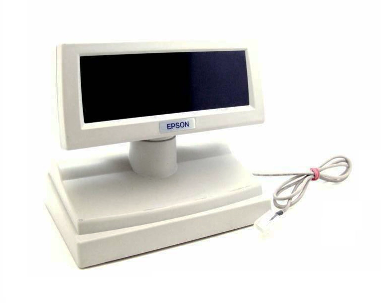Epson Kundendisplay in Weiß mit Anschlusskabel