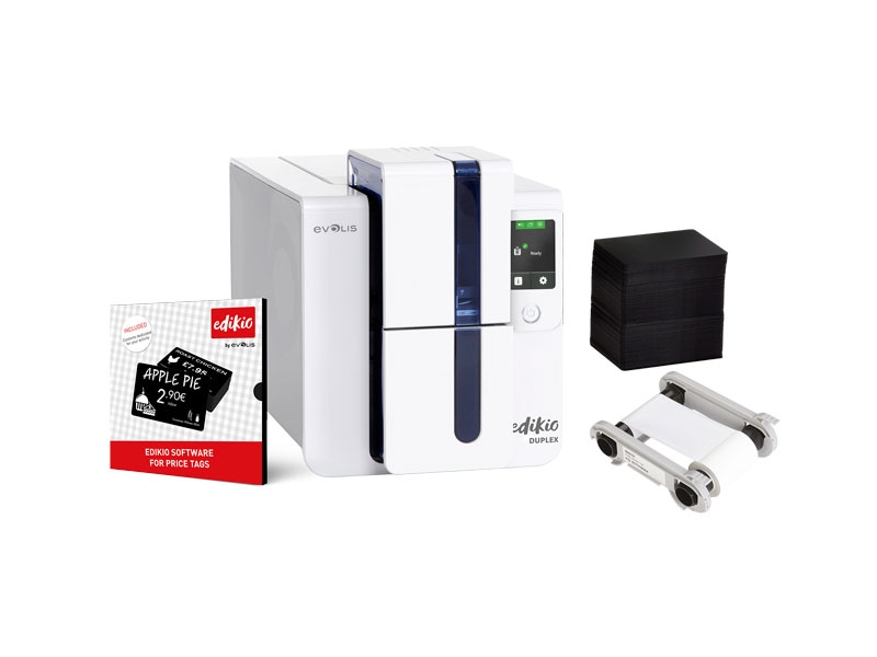 Kartendrucker Evolis Edikio Duplex - Beidseitiger Druck (Kreditkartenformat), USB, Ethernet, Thermotransfer, ED1H0000CD-BS003 Kartendrucker Evolis Edikio Duplex - Beidseitiger Druck (Kreditkartenformat), USB, Ethernet, Thermotransfer, ED1H0000CD-BS003