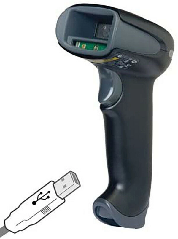 Schwarzer USB Barcode Handscanner