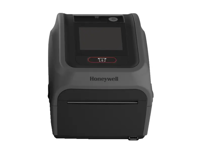 Vorderansicht eines Honeywell Etikettendruckers mit Display
