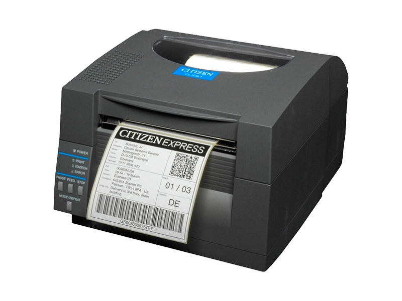 Etikettendrucker Citizen CL-S521II, Thermodirekt, 203dpi, USB + RS232 + Ethernet, schwarz, CLS521IINEBXXE2