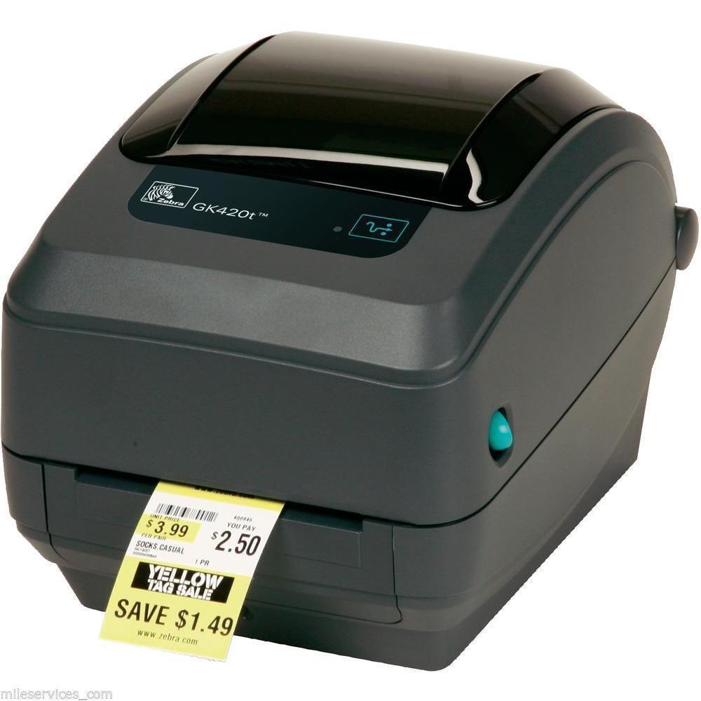 Thermo-Etikettendrucker Zebra GK420t USB/LAN Thermo-Labeldrucker Farbe schwarz, ‎GK42-102220-000