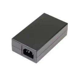 Schwarzes externes Netzteilgehäuse mit Kaltgerätebuchse