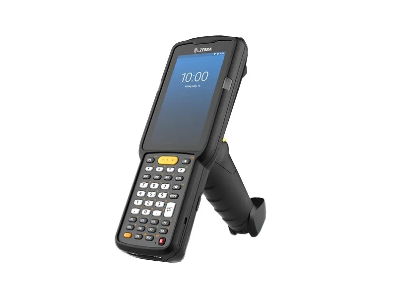 Mobiler Zebra Handheld-Scanner mit Display und Tastatur