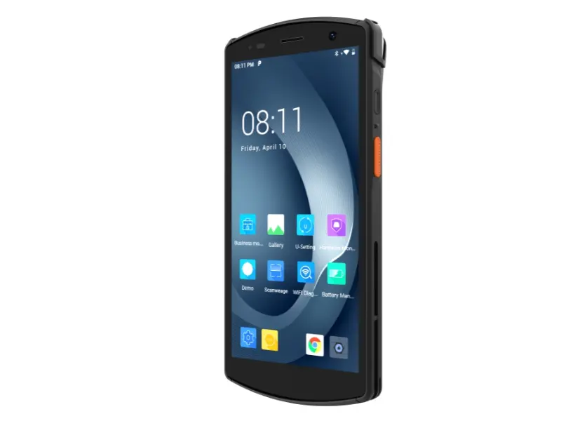 Schwarzes robustes Android Smartphone mit Display