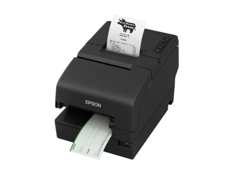 Hybriddrucker Epson TM-H6000VI - RS232 + USB + Ethernet, schwarz Ohne Schnittstellenkabel, inkl. Netzteil und Netzkabel,C31CL25102