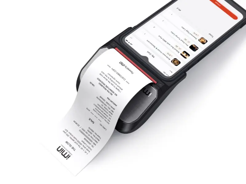 Smartes mobiles Kassensystem druckt Kassenbon