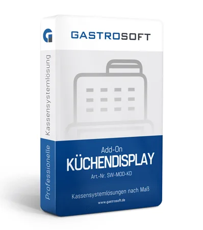Verpackung GastroSoft Add-on Küchendisplay Kassensoftware