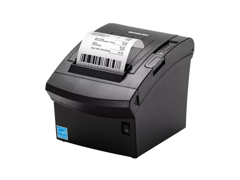 Bondrucker Bixolon SRP-352plusV - mit Abschneider, 80mm, 203dpi, 370mmSek., Visibility Intelligence Sensor, USB + Ethernet, schwarz Inkl. USB-Kabel, Netzteil und Netzkabel,  SRP-352PLUSVK/BEG