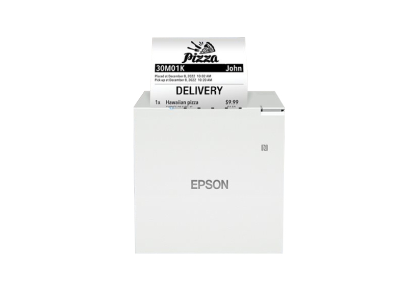 Bondrucker Epson TM-m50II, 80mm, USB + RS232 + Ethernet, weiss Ohne Schnittstellenkabel, inkl. Netzteil, Netzkabel, Papierabstandshalter und Schalterabdeckung, C31CK52101