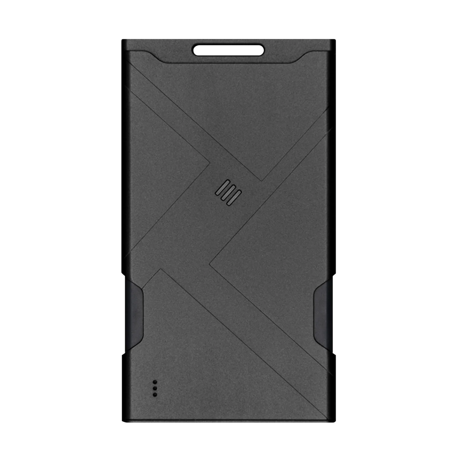 Schwarzes schlankes Smartphone-Case mit Muster