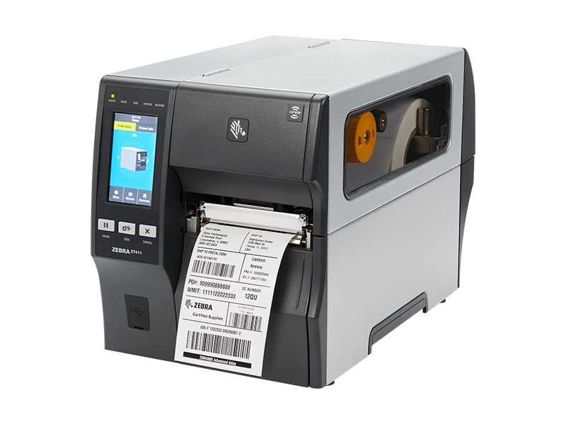 Industrie-Etikettendrucker Zebra ZT411, TT, 600dpi, Ethernet + RS232 + USB + Bluetooth 4.1, ZT41146-T0E0000Z