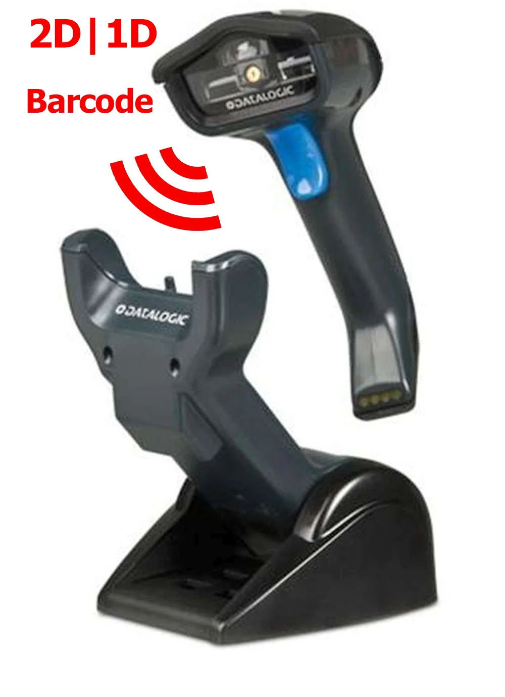 Datalogic 2D 1D Barcode-Funkscanner mit Ladestation