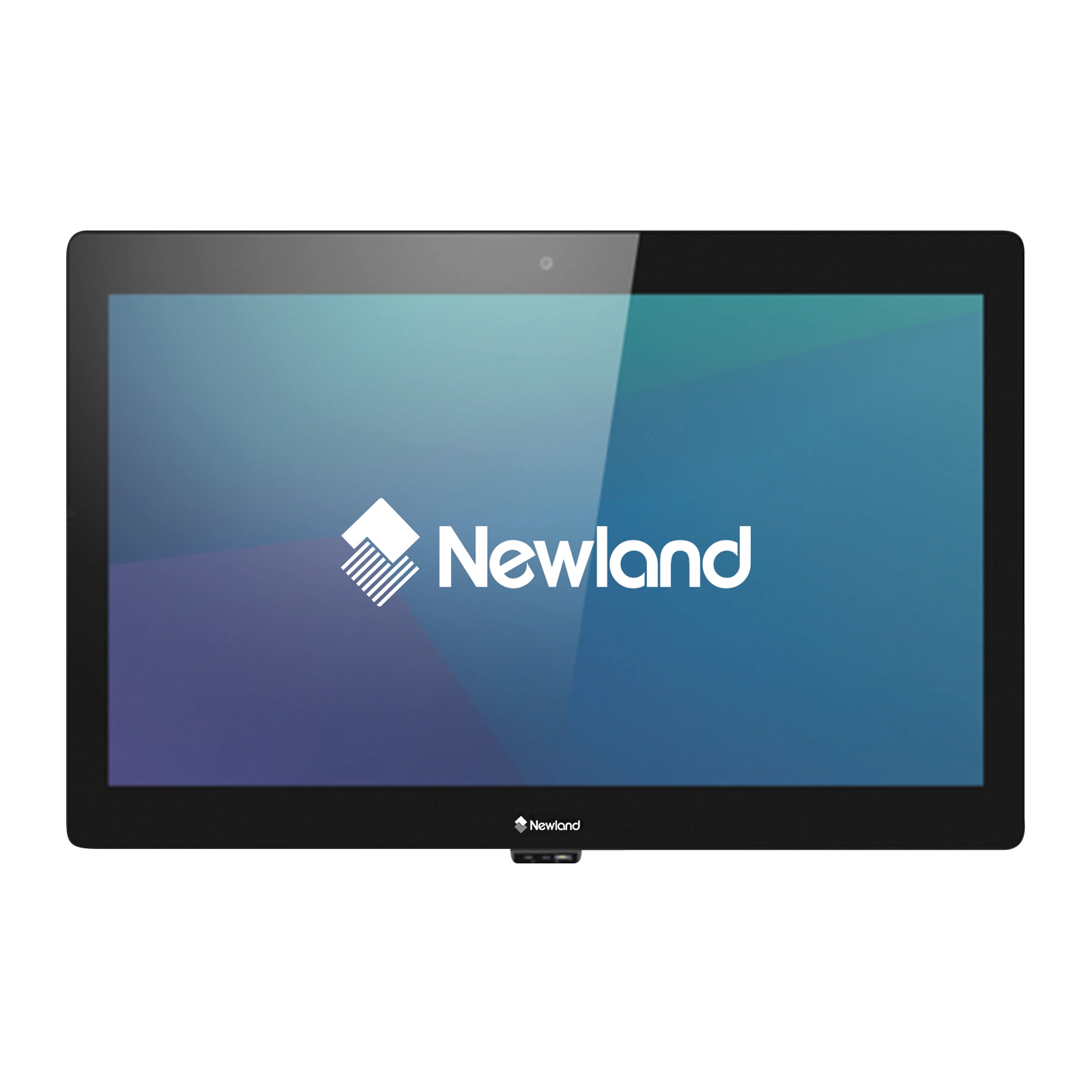 Newland NQuire 1500 Mobula II 15-inch Android kiosk with touchscreen and integrated 2D scanner for retail, warehouse and hotel workflows