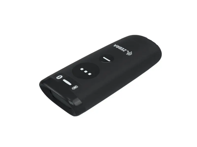 Schwarzer Zebra Bluetooth Barcodescanner mobil