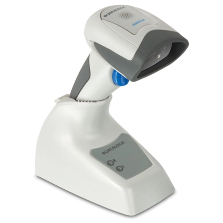 Datalogic QuickScan Funk-Barcodescanner auf Ladestation