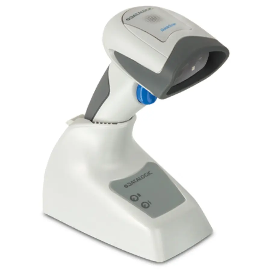 Datalogic QuickScan Funk-Barcodescanner auf Ladestation