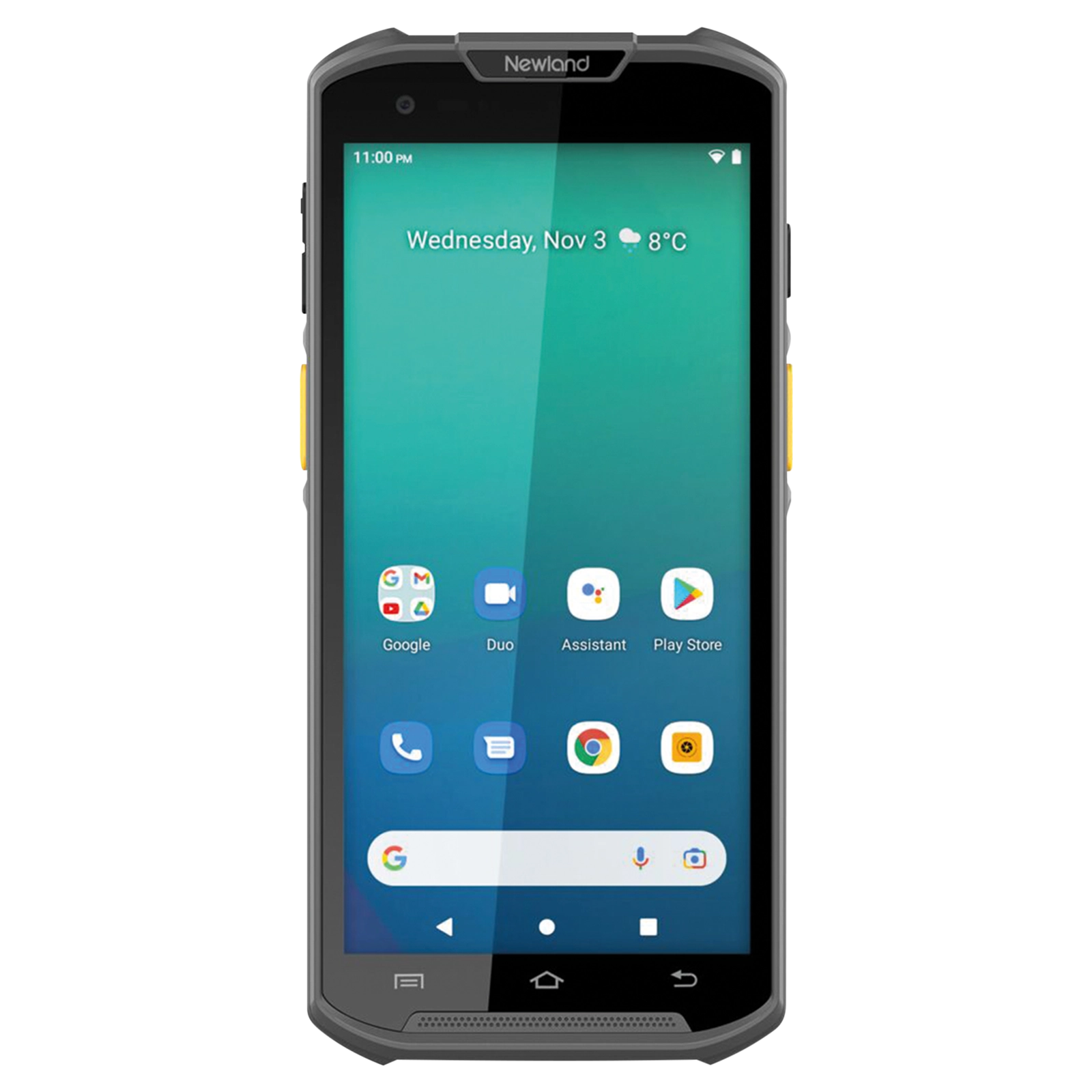 Vorderansicht Newland robustes Android-Handterminal