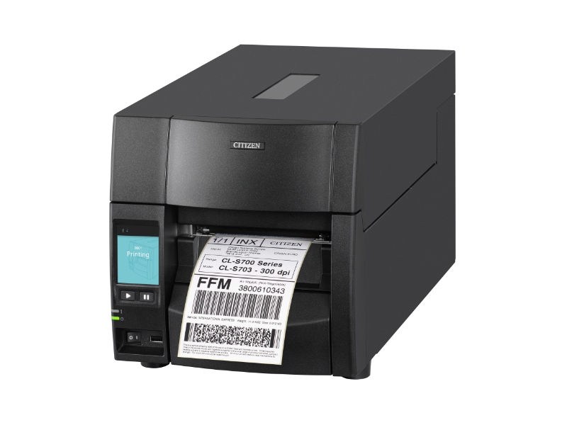 Industrie-Etikettendrucker Citizen CL-S700III, thermotransfer, 203dpi, USB + Ethernet, schwarz, CLS700IIINEXXX Industrie-Etikettendrucker Citizen CL-S700III, thermotransfer, 203dpi, USB + Ethernet, schwarz, CLS700IIINEXXX