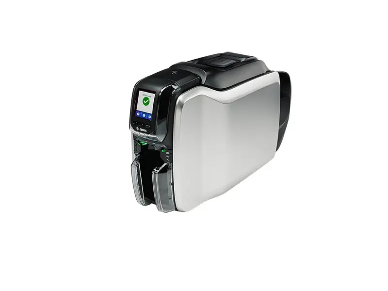 Moderner Zebra Kartendrucker mit Farbdisplay