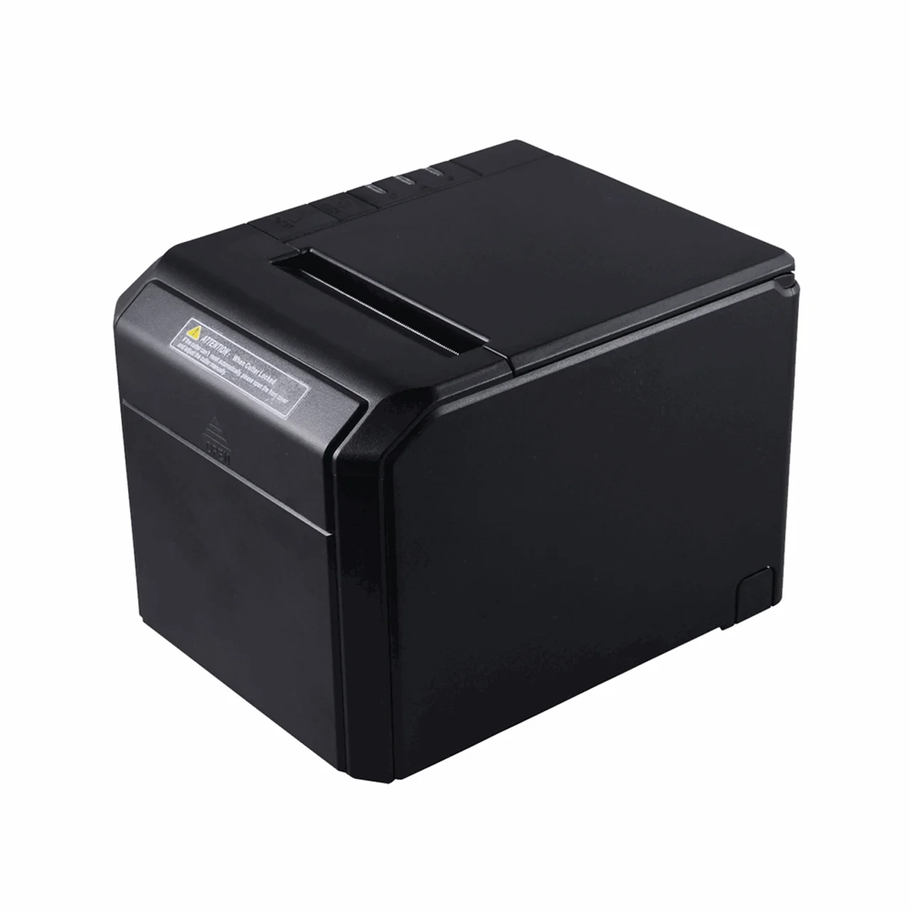 Kompakter schwarzer POS Thermodrucker für Belege