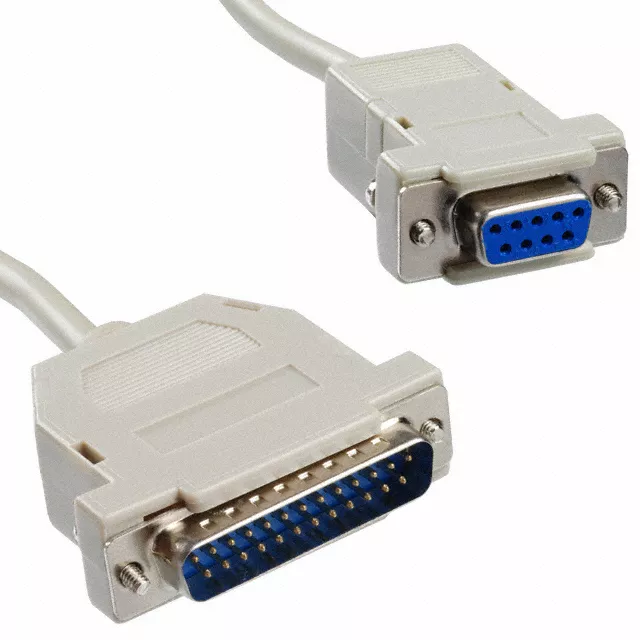 RS232 / Serielles RS-232 Kabel, 1,5m, Farbe: weiß RS232 / Serielles RS-232 Kabel, 1,5m, Farbe: weiß