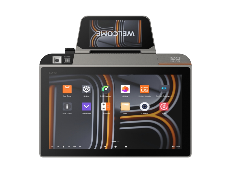 10.1 Zoll Android Touch Kassensystem Sunmi D3 mini, LCD Kundendisplay, 80mm Bondrucker, Android 13, NFC, 4G, T1731 10.1 Zoll Android Touch Kassensystem Sunmi D3 mini, LCD Kundendisplay, 80mm Bondrucker, Android 13, NFC, 4G, T1731