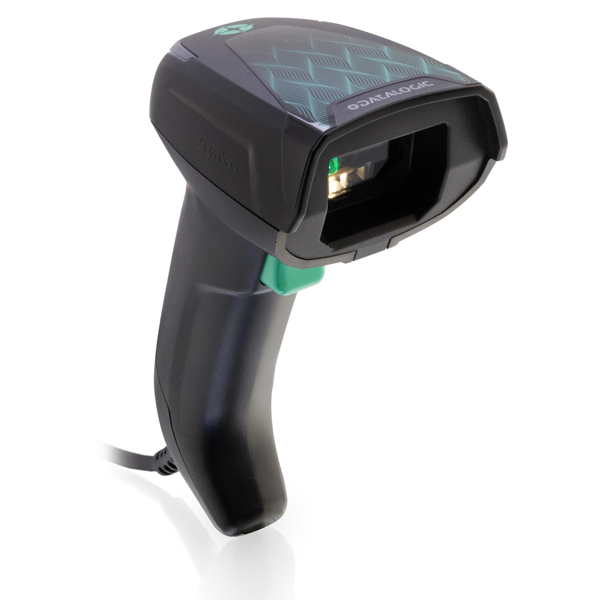 Schwarzer Datalogic Gryphon 2D Barcodescanner mit Kabel
