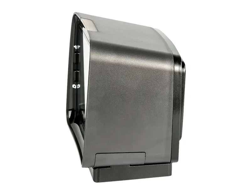 Kompakter stationärer Barcode-Scanner seitlich