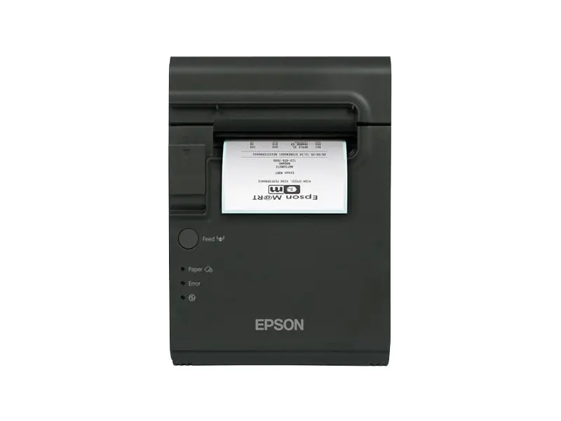 Schwarzer Epson Thermo-Bondrucker mit Belegdruck