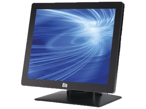 Seitenansicht Elo 17 Zoll Touchscreen Monitor schwarz